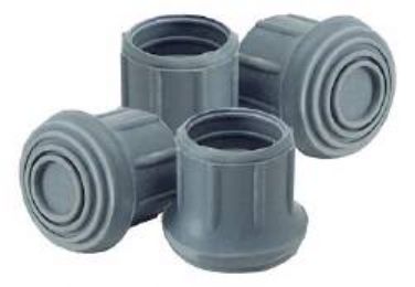 Commode Rubber Replacement Tips, Pack of 4